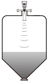 雷達鹽酸液位計錐形罐安裝示意圖