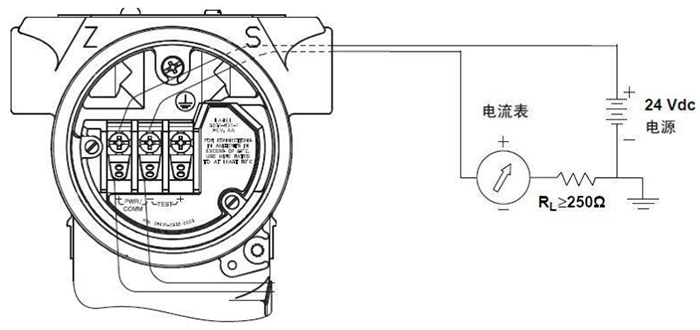 防爆磁致伸縮液位計端子接線圖