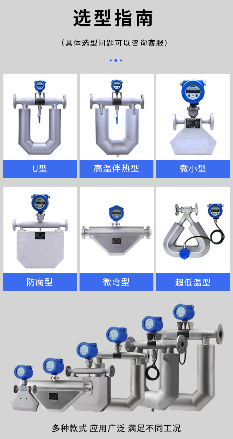 二氧化碳質量流量計產品分類圖