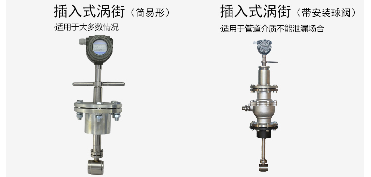 大口徑渦街流量計帶球閥分類圖