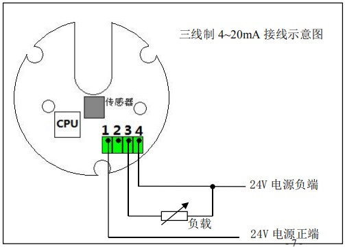 遠傳橢圓齒輪流量計三線制接線圖